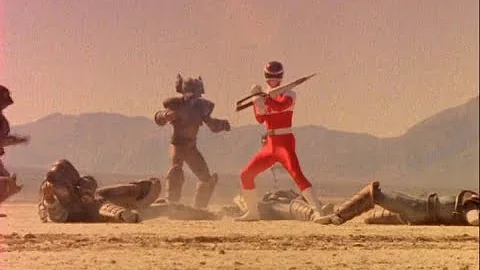 Fight with space rangers