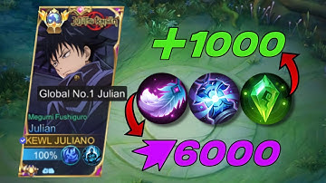 WOW! NEW META JULIAN INSANE DAMAGE BUILD!😱 ( julian best build 2023 )