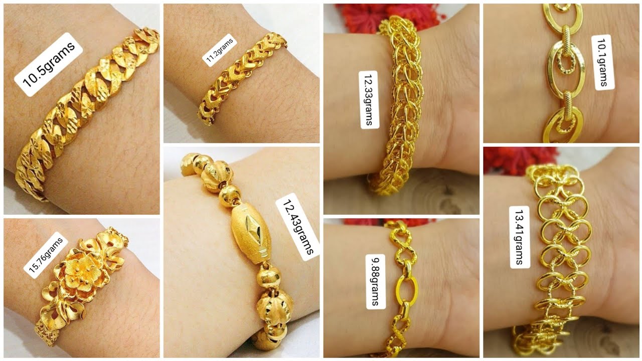 Buy New Style Party Wear Gold Flower Bracelet Design Buy Online Shopping