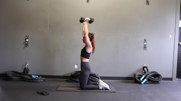 Dumbbell Shoulder Press to Overhead Tricep Extension