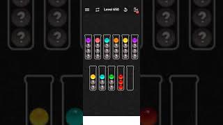 Level 650 of Ball Sort Color water Puzzle