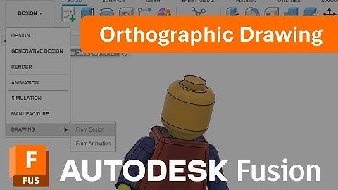 Simple Orthographic Drawing on Autodesk Fusion 360