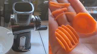 SUSTEAS Rotary Cheese Grater Vegetable Slicer Unboxing Setup and Review