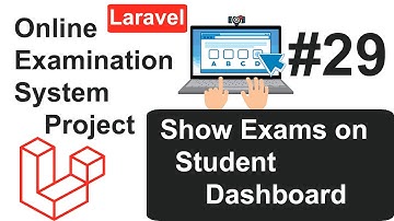 Online Examination System #29 - Show Exams on Student Dashboard in Laravel in Hindi #laravelproject