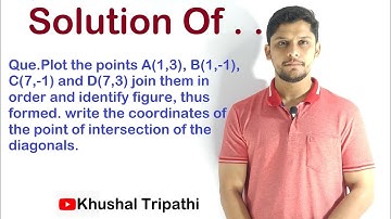Plot the points A(1,3), B(1,-1), C(7,-1) and D(7,3) join them in order and identify figure, thus for