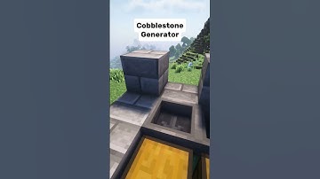 Minecraft Best Cobblestone Generator | #Short #Minecraft #Tutorial