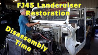 FJ45 Landcruiser Restoration | Disassembly and Preparation for Sandblasting | Episode 4