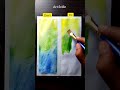 Watercolor painting idea🎨💫| Easy Scenery drawing #shorts #art