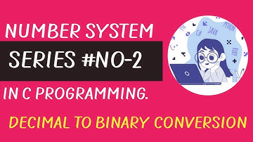 Conversion of Decimal numbers into Binary using a C program.