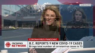 CBC News Network: 9 new coronavirus detected in B.C., bringing total to 73 screenshot 5