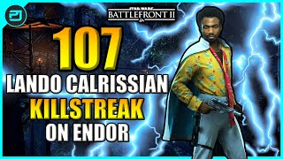 Star Wars Battlefront 2 - 107  Lando Calrissian Killstreak on Endor