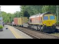 An orange 🍊! “City of Doncaster” 66508 4L09 Doncaster Ept (F'Liners) to Felixstowe North F.L.T. 22/6