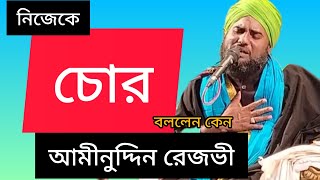 আমীনুদ্দিন রেজভী নিজেকে আলেম না বলে চোর বলেছেন কেন।aminuddin rezvi।@gajalervandar