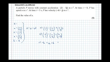 Constant Acceleration In 2 dimensions
