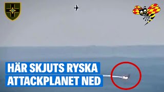 Ukrainska Styrkor Skjuter Ner Ryskt Plan