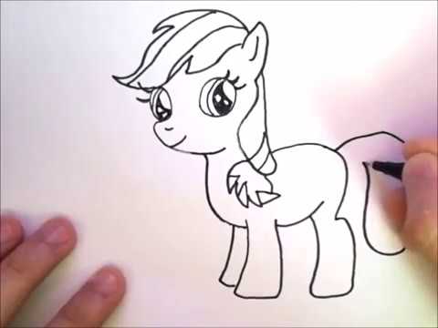 ✨ Kako nacrtati ponija - How to draw cute little baby Pony