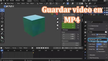Como renderizar un video en Formato MP4 - Blender 3.0