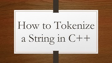 How to Tokenize a String in C++