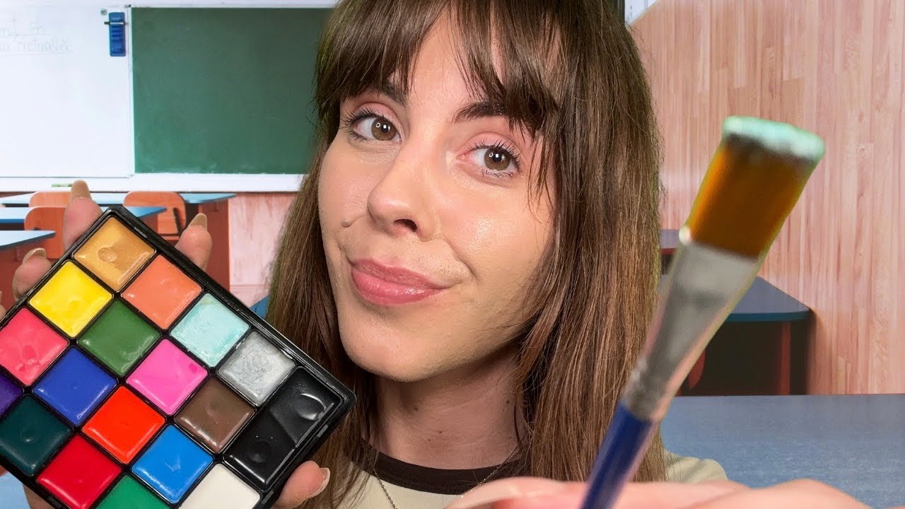 ASMR Painting Your Face In The Back Of Class 🎨
