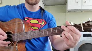 How to play SUPERMAN by Five For Fighting on guitar