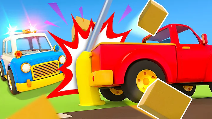 The police car on a mission. The pickup truck needs help. Full episodes of Helper cars cartoons.