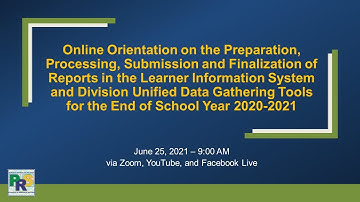 Orientation on EOSY 2020-2021 Submission of Report (Intro)