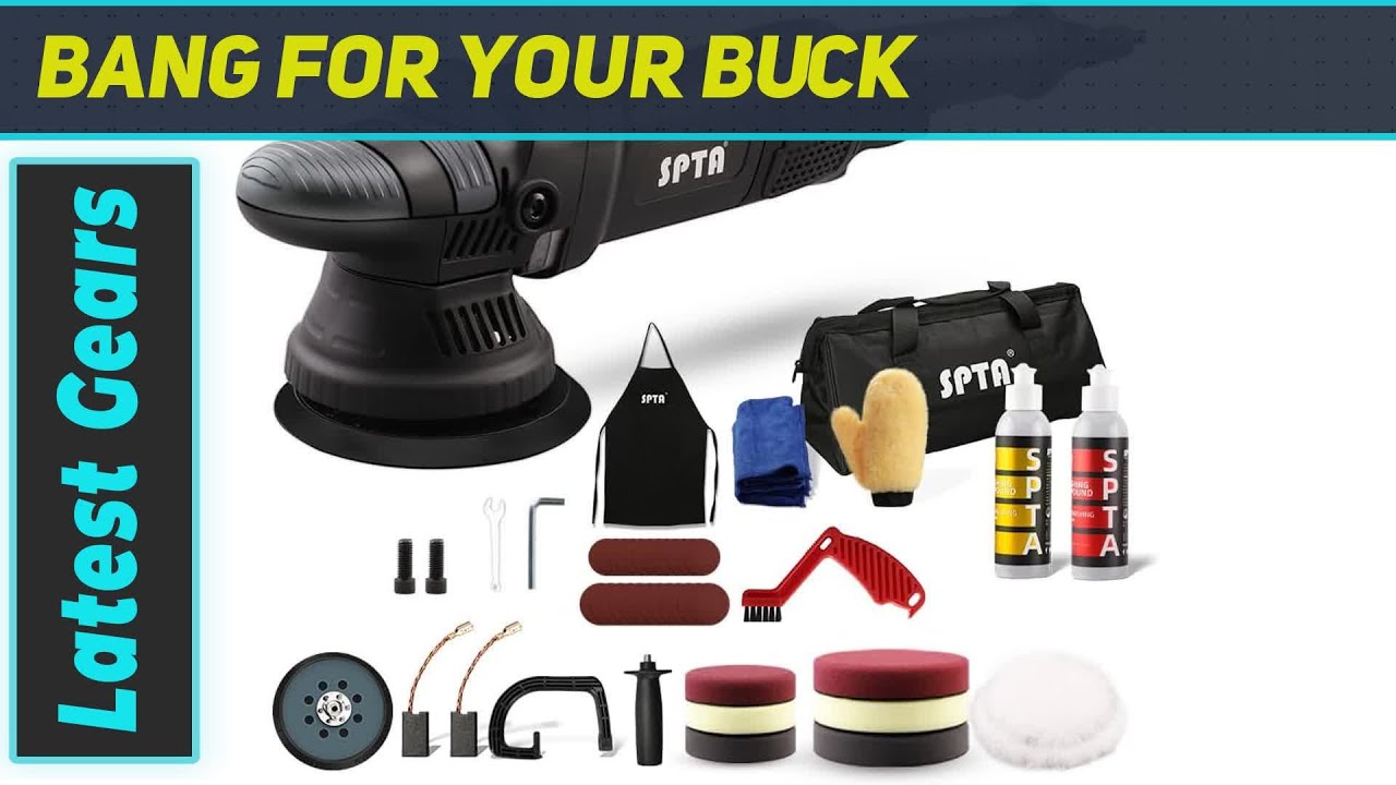 SPTA 5-Inch Dual Action Orbital Car Polisher: Unleash Your Car's Shine!