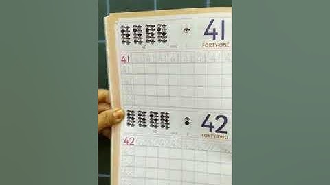 Uma Vidyalaya Eng. Med. Jr.Kg. Sub: Maths(How to write number 41 & number 42).