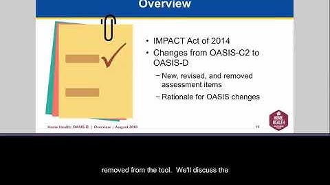 Introduction to the OASIS-D Webinar