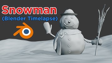 Blender Timelapse - Snowman
