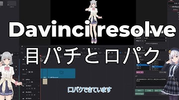 りぞりぷとを使ってDavinci resolveで立ち絵を目パチ口パクする！