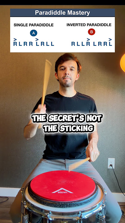 A Mix Of Single And Inverted Paradiddles 🥁 🎶