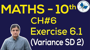 Maths Class 10 Chapter 6  variance S D2