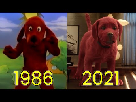 Evolution of Clifford the Big Red Dog in Movies, Cartoons & TV (1986-2021)