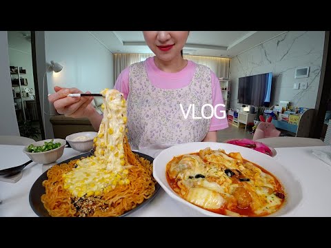 Sub) Vlog #4 Holy grail yakgwa! Mukbang diaries💌 Corn cheese Buldak, Randy&rsquo;s, new snacks vlog