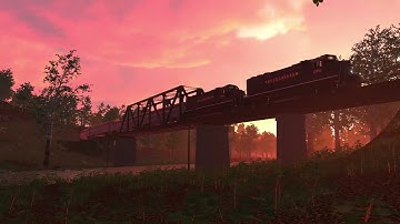 Railroader: Late Evening Train to Sylva.