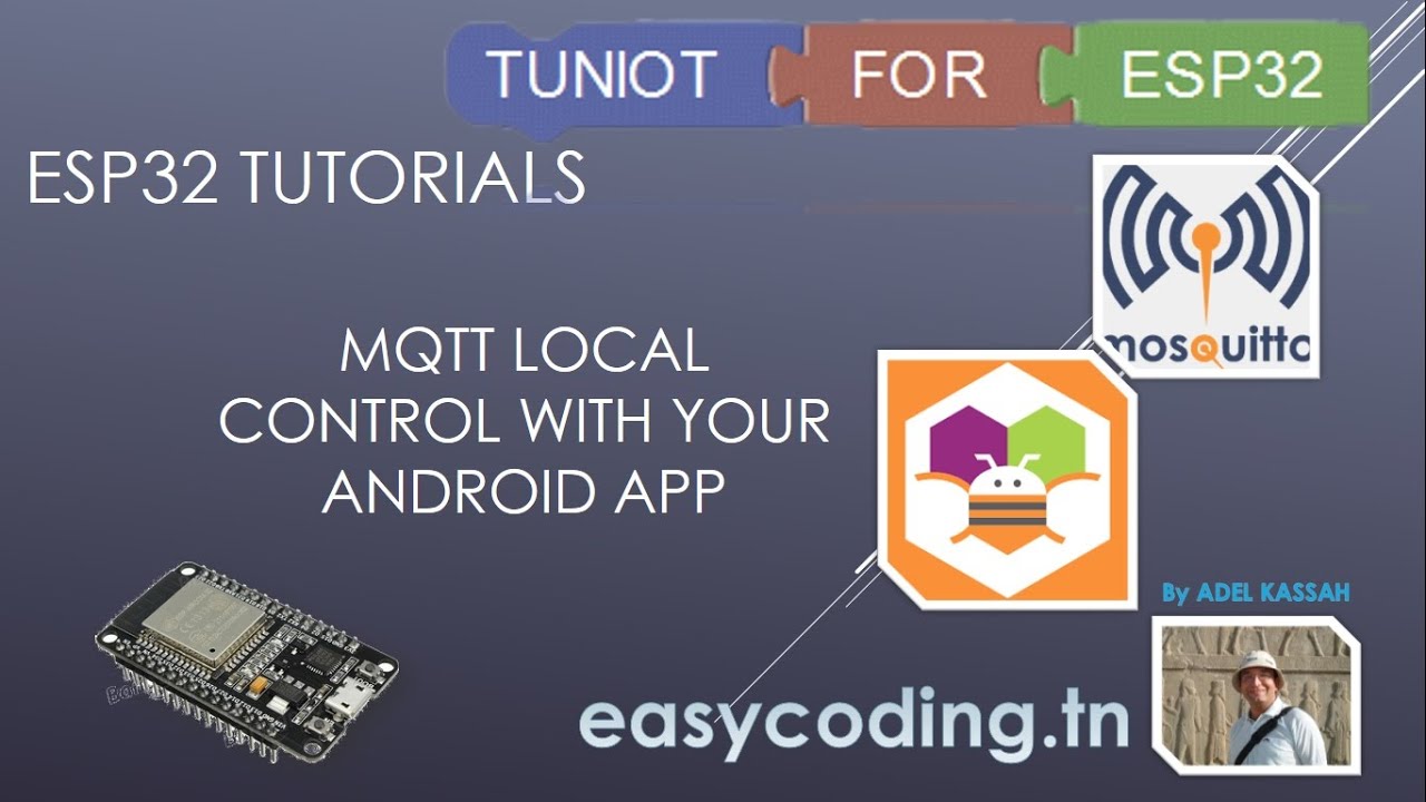 ESP32 tutorial B-10: MQTT local control with your Android app