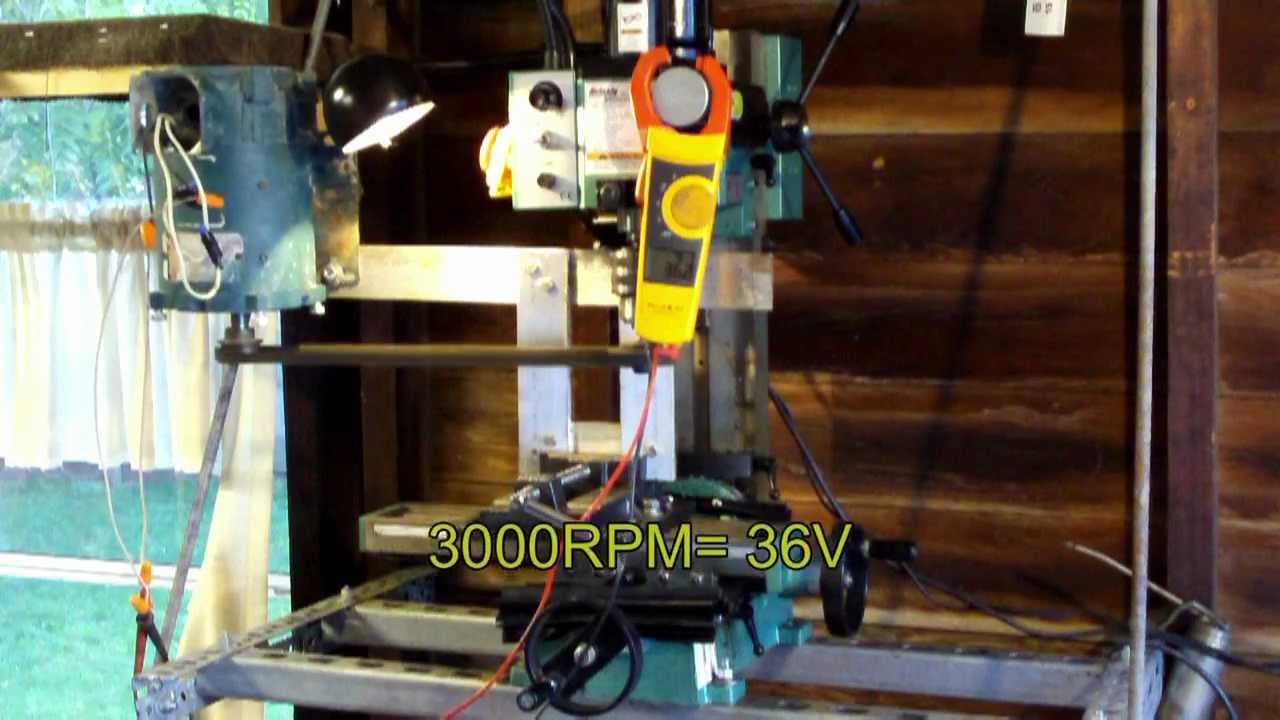 Treadmill motor as windmill generator Permanent dc motor output