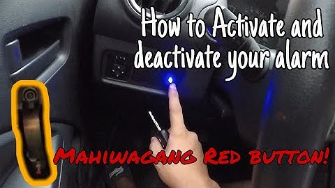 Mitsubishi mirage | How to activate and deactivate your alarm system | Very easy steps