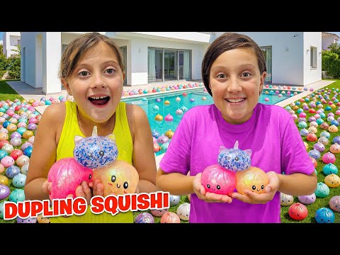 NOEMI GINNASTA HAS OPENED ALL THE DUPLING SQUISHI HIDDEN BY DAD SALVO!