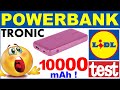 Test powerbank tronic lidl 10000 mah power bank  lectronique batterie lithium ion usb c parkside