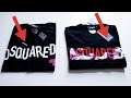 HOW TO SPOT A  FAKE DSQUARED T-SHIRT | FAKE VS REAL