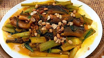 Lươn um nước cốt dừa cùng với môn ngọt lá cách cực kỳ ngon //Ăn Là Ghiền