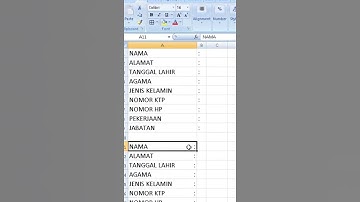 🟢 TRIK EXCEL MEMBUAT TITIK DUA CEPAT, LURUS DAN RAPI DI EXCEL #shorts