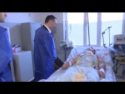 შს მინისტრმა დაჭრილი პატრულ-ინსპექტორი საავადმყოფოში მოინახულა