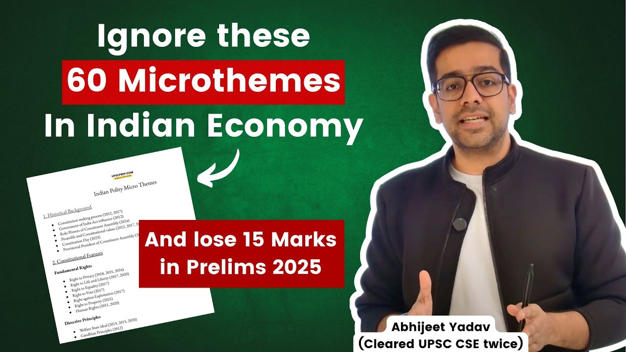 Most Important topics for Indian Economy | UPSC Prelims 2025 | 2 months ...