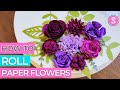 How to Roll Paper Flowers with Quill Tool 😍