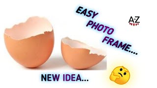 Eggs shells photos frame.//simply craft ideas for out of waste//5 minutes craft ideas//reusing ideas screenshot 4
