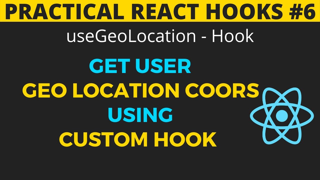 Use location React. Geolocation API js. Get local user