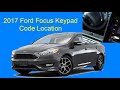 Ford Focus Keypad Not Working